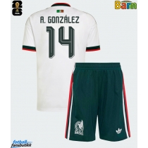 Mexico Armando Gonzalez #14 Bortedraktsett Barn VM 2026 Kortermet (+ Korte bukser)